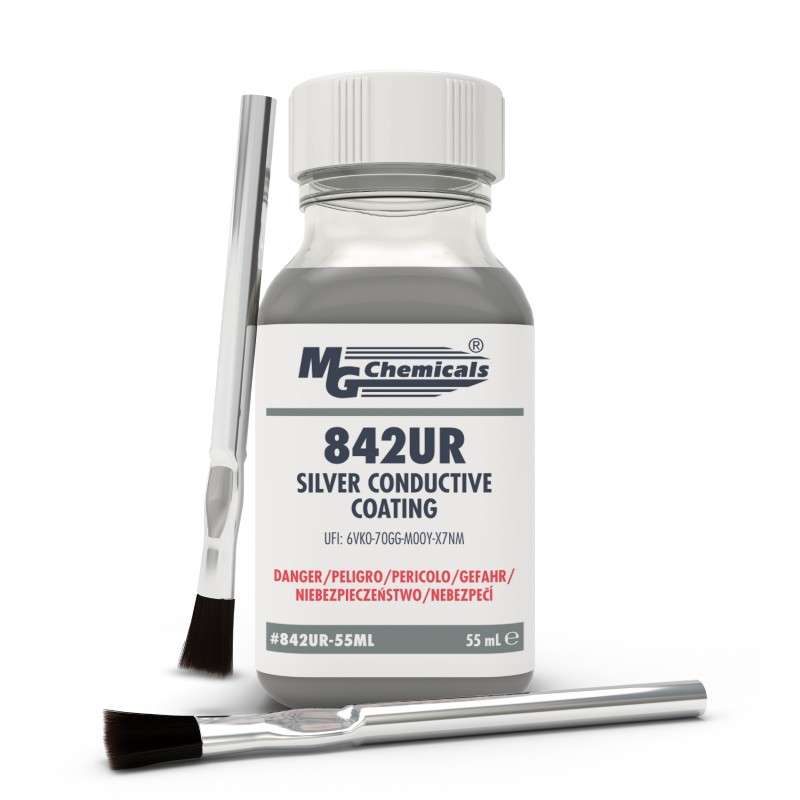 Super Shield Silver Conductive Coating for EMI Shielding, 55 mL Bottle