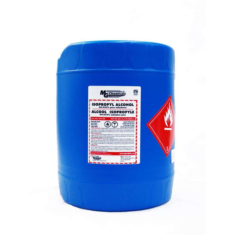 Isopropyl Alcohol, 99.953%, 20 Liter (5 Gallon) Container