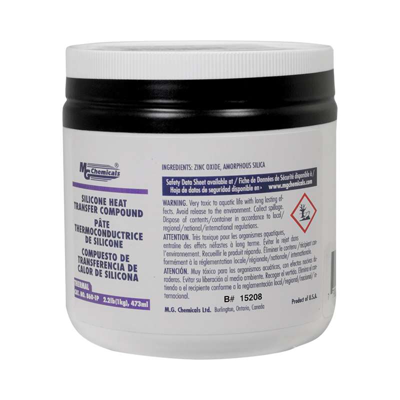 Silicone Heat Transfer Compound, White, 470 mL Jar