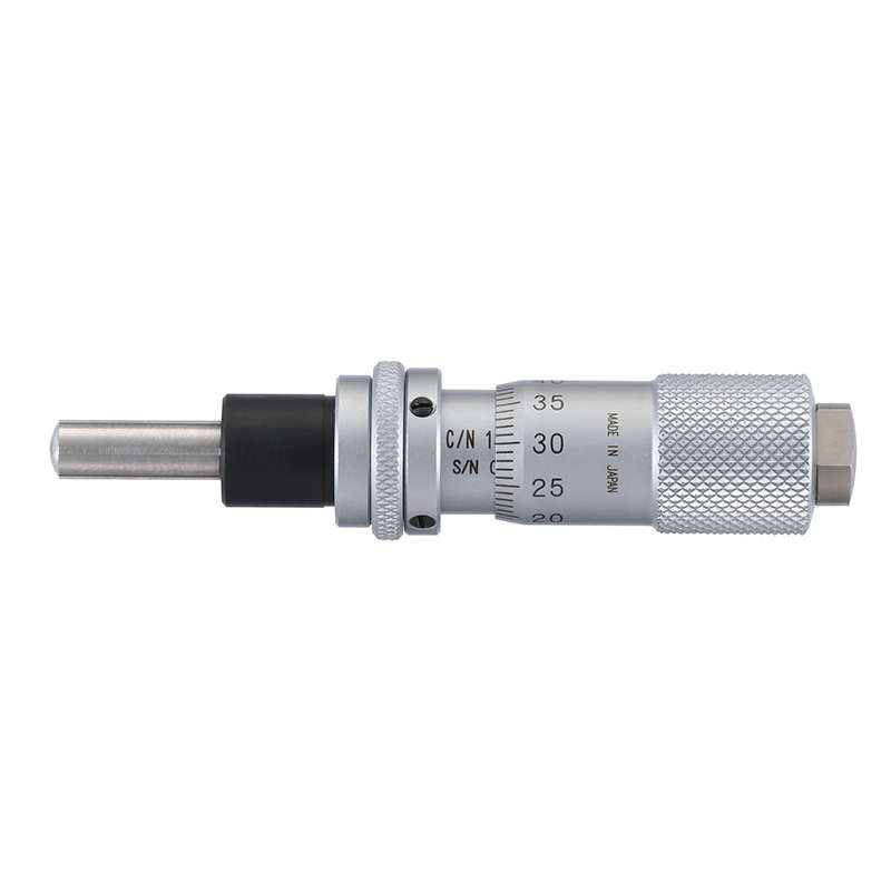 Micrometer Head, Metric, 0-13mm, 0.01mm, Spherical Plain, 9.5mm Dia, 148 Series