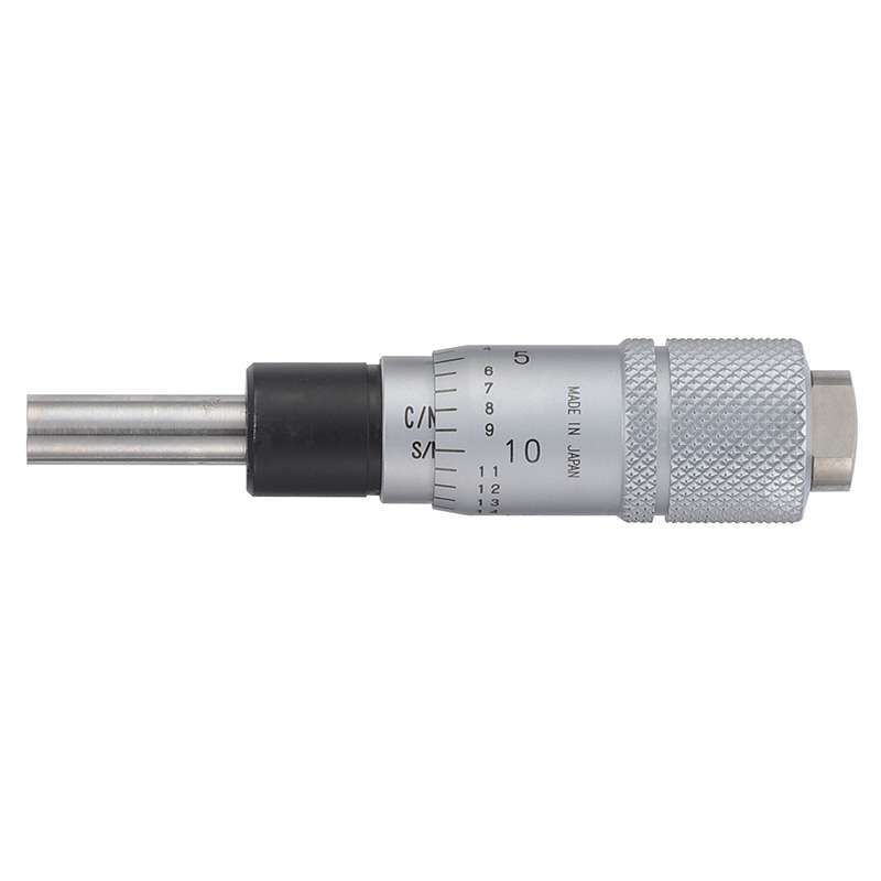 Micrometer Head, 0-0.5", 0.001mm, Flat Plain, 0.375" Dia, 148 Series