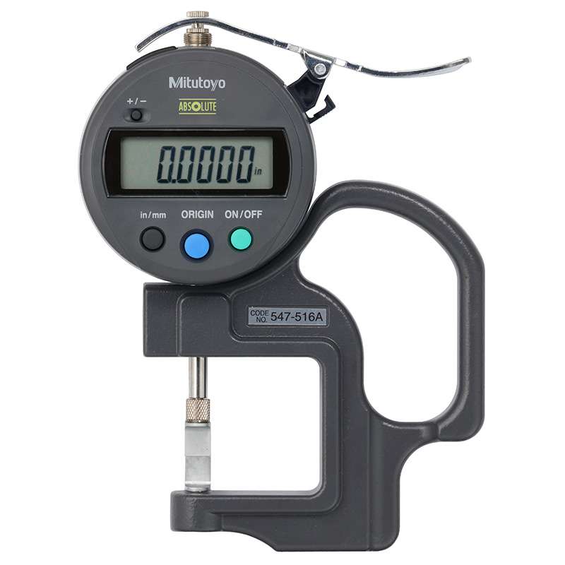 Digital Thickness Gage, Digimatic IDS, Groove Thick, Blade Anvil, 547 Series