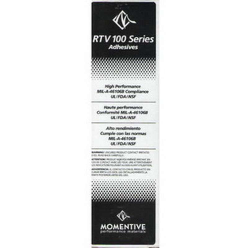 RTV103 High Performance Silicone Adhesive Sealant, 2.8 oz. Tube, Black ...