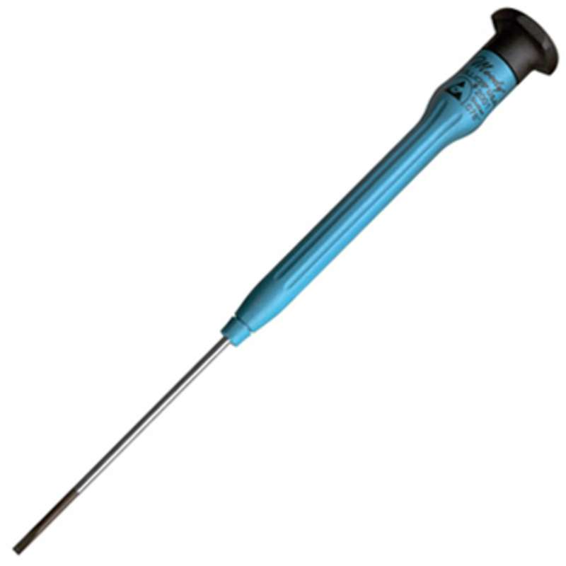 ESD-Safe Fixed Handle Slotted Screwdriver, .080 x 6-3/16" Long