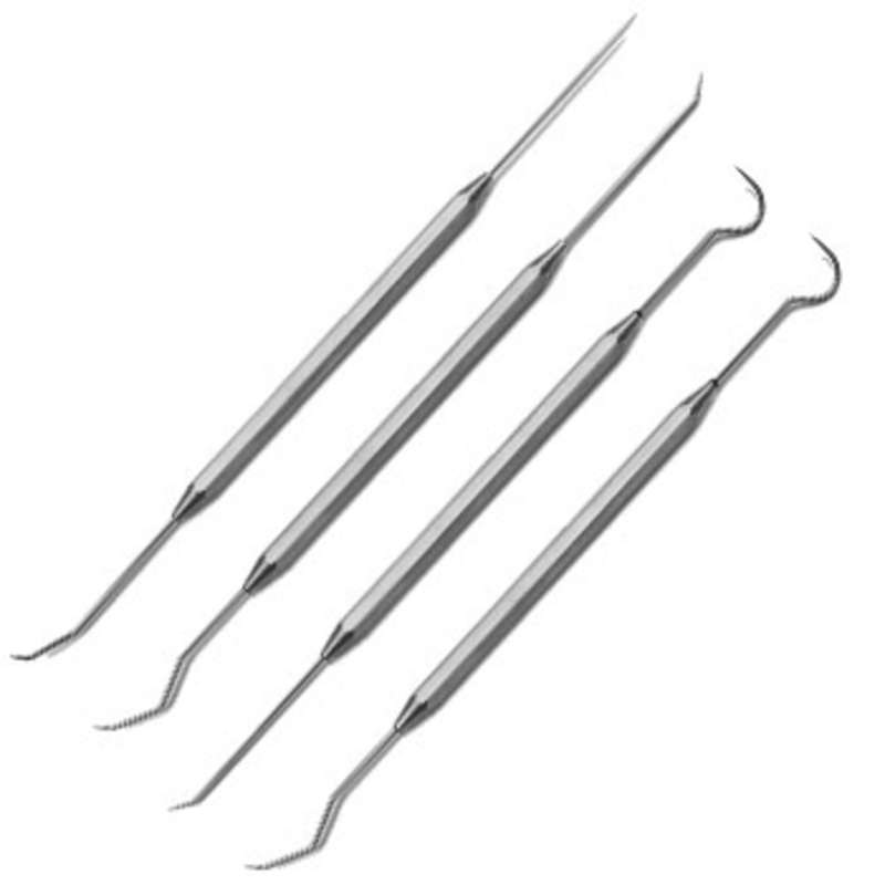 Stainless Steel Double Ended 25 Mil Probe Set, 4 Pieces