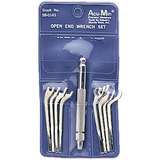 Interchangeable Steel Handle Open End Wrench Set in Pouch, 9 Pieces redirect to product page