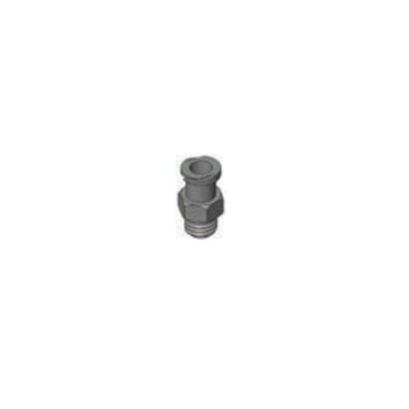 Fitting 1/4-28 to Barrel, Black Polypropylene, 1 per package