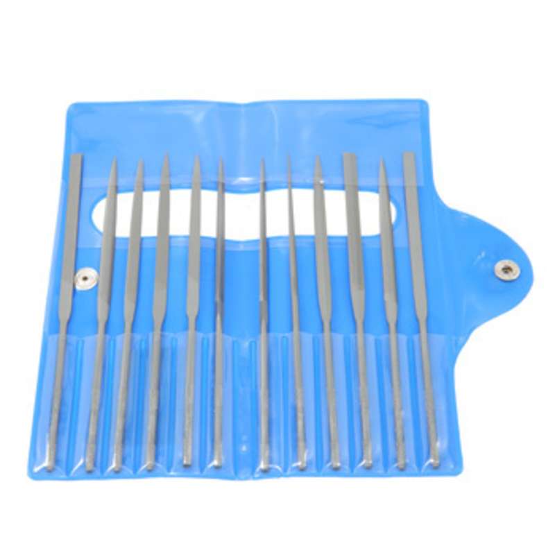 Round Handle Needle File Set, 12 Pieces