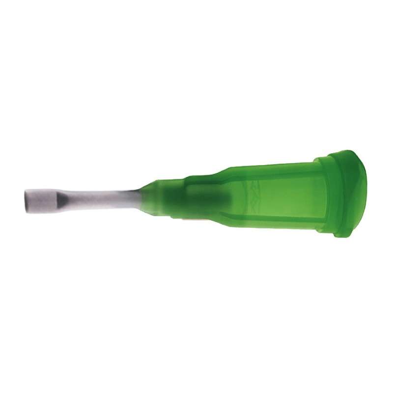 Dispensing Tip with Oval Outlet, Green 18 Gauge, 50 per Bag