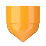 Syringe Barrel Piston, 5cc, Flat Walled, Orange, 100 per Box redirect to product page