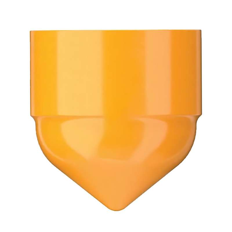 Syringe Barrel Piston, 5cc, Flat Walled, Orange, 100 per Box