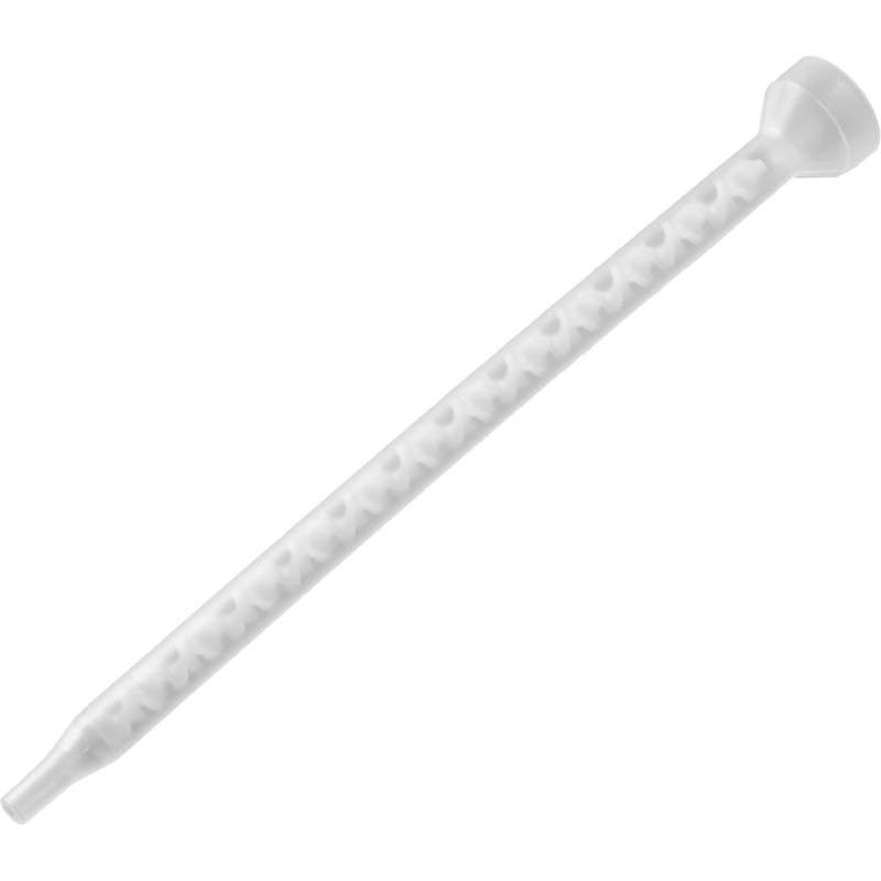 Nordson® EFD® Polypropylene Disposable Spiral Bell Mixer, 0.248 in x 0.370 in x 9.49 in, 32 Element, White