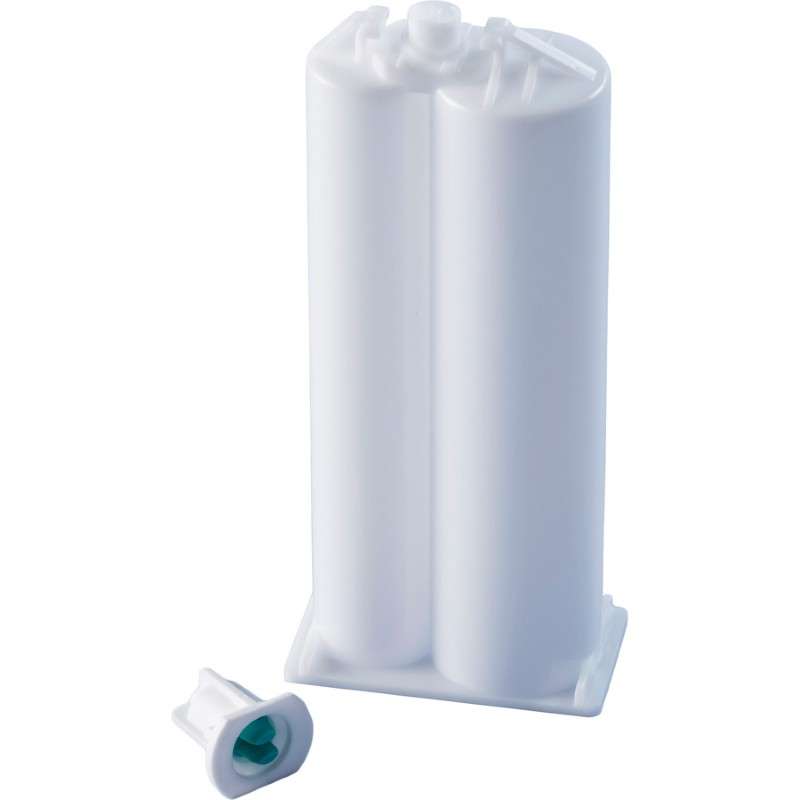 Nordson EFD TAH Open Body Cartridge With Retainer and Plug, 50 mL, 2:1, Polypropylene