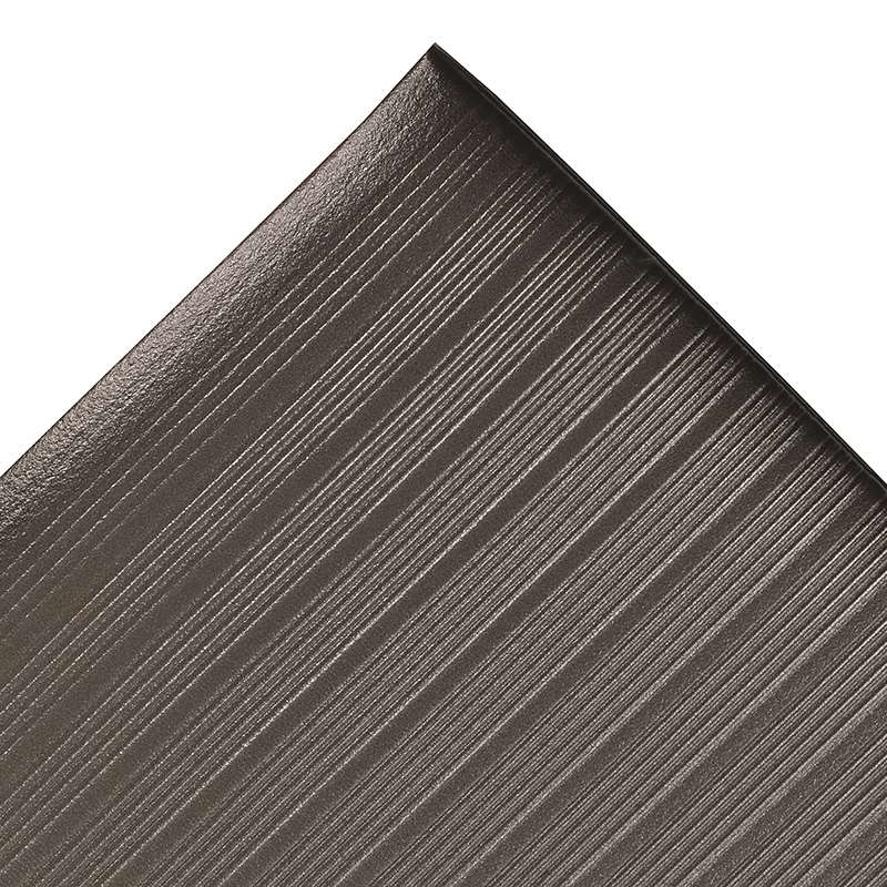 Anti Fatigue Mat, Airug, Foam, 5/8" Thick, Light Duty, Black, 2' x 3'