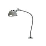 24" Uniflex Machine Lamp M101-24"; Grey Finish; 120 Volt; Screw Down Base; 60 Watt Rated Light (LED Bulb Included); Oil Resistant Shade redirect to product page