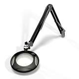 LED Magnifier, Weighted Base, ESD, 4 Diopter, 43" Reach, 2X, Carbon Black redirect to product page