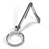 LED Magnifier, Weighted Base, ESD, 4 Diopter, 43" Reach, 2X, Medical White redirect to product page