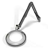 LED Magnifier, Weighted Base, ESD, 4 Diopter, 30" Reach, 2X, Silver redirect to product page
