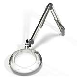 LED Magnifier, Weighted Base, ESD, 4 Diopter, 43" Reach, 2X, Medical White redirect to product page