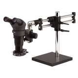 Adjustable Microscope, Ergonomic, Stereo-Zoom, LED Fiberoptic Annular Light redirect to product page