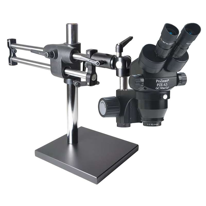 ProZoom 4.5 Extended Working Distance Microscope with Exclusive Detented Zoom Stops; Micro-Lite Dual Point Fiber Optic Light (ML3000-D)