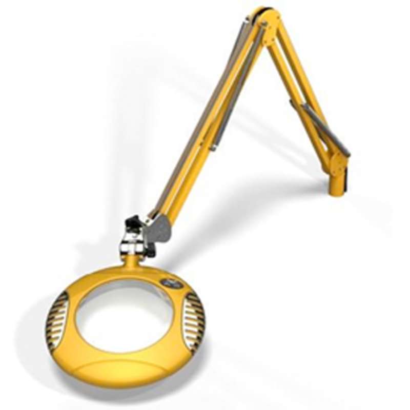 Green-Lite™ ESD-Safe 4-Diopter LED Magnifier with 43" Reach and Screw Down Base, Blazing Yellow