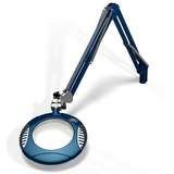 Green-Lite™ ESD-Safe 5-Diopter LED Magnifier with 43" Reach and Screw Down Base, Spectre Blue redirect to product page