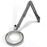 Green-Lite™ ESD-Safe 5-Diopter LED Magnifier with 43" Reach and Screw Down Base, Silver redirect to product page