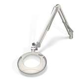 Green-Lite™ ESD-Safe 5-Diopter LED Magnifier with 43" Reach and Clamp Base, Medical White redirect to product page