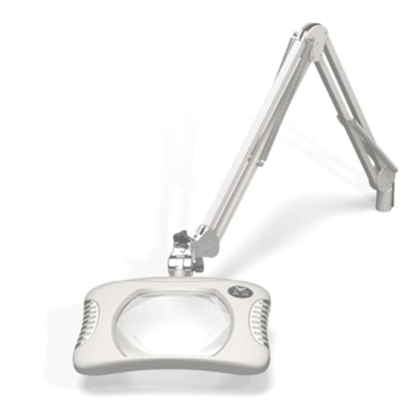 Green-Lite™ ESD-Safe 4-Diopter LED Magnifier with 43" Reach and Screw Down Base, Medical White