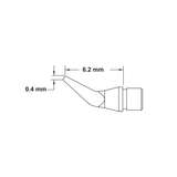 Solder Tip Cartridges, Conical Bent, 0.4mm x 6.2mm, Mft Pair For Microfine H10-Mft Tweezers, Microfine 700 Series redirect to product page