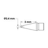 Solder Tip Cartridge, Chisel, 0.4mm x 5mm, Mftc For Microfine H9-Mfh Handpieces, Microfine 700 Series redirect to product page