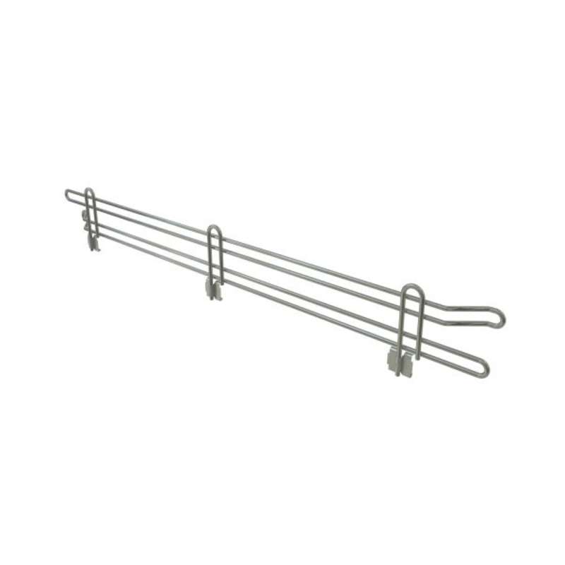 Commercial Grade Chromate Finish Wire Shelf Ledge, 4"H x 24"L