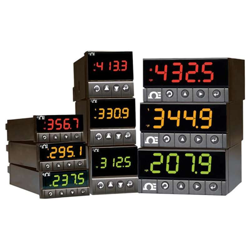 Temperature, Process & Strain Controller, T/C, RTD, Analog V/I, 1 I/P, 1x Analog Output & 1x Solid State Relay, 2 O/P, 1/32 DIN, DC, 3.5 Digit Single, CNi