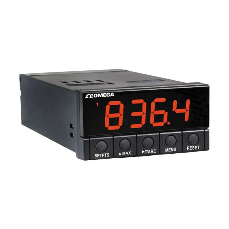Strain Gauge Panel Meter, 1/8 DIN, 3.5 Digit, 9-Segment Selectable Color LED Display, AC Supply, DP2