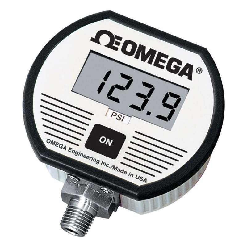 Digital Pressure Gauge, 0 psi to 100 psi, +/- 0.25 %, 1/4" NPT Male, 3.5 Digit, Battery Powered, DPG1000 Series
