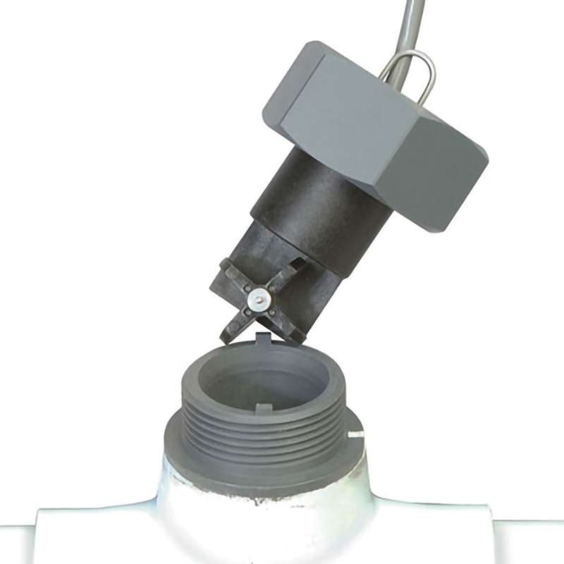 Flow Sensor, Fixed Length Insertion Paddlewheel, 5 Vdc to 18 Vdc, 2 GPM to 460 GPM, +/- 2 % Accuracy, Amplified Square Pulse, PP, 150 psi