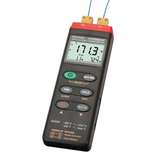 Thermocouple Datalogger, 2-CH, Handheld, Temperature, K, 16k Max Samples, 3-1/2 Digit LCD, 9 V Battery, USB, RS232, Min/Max/Hold Functions, Auto Power-Off, HH300-303 Series redirect to product page