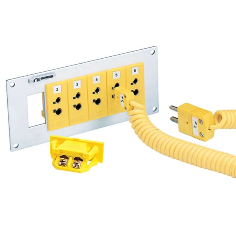 Snap-In Panel Jacks, Universal, J Type, 1 Row, 6 Box, 16.3 mm (0.64") x 30.4 mm (1.2") (H x L) Panel