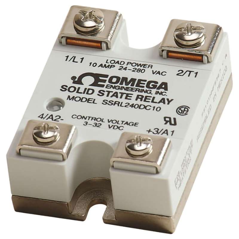 High Reliability Solid State Relay, 1-Phase, 24 Vac to 280 Vac Line Voltage, 25 A, 3 Vdc to 32 Vdc O/P, DC Control Signal, Screw Mount, SSRL Series