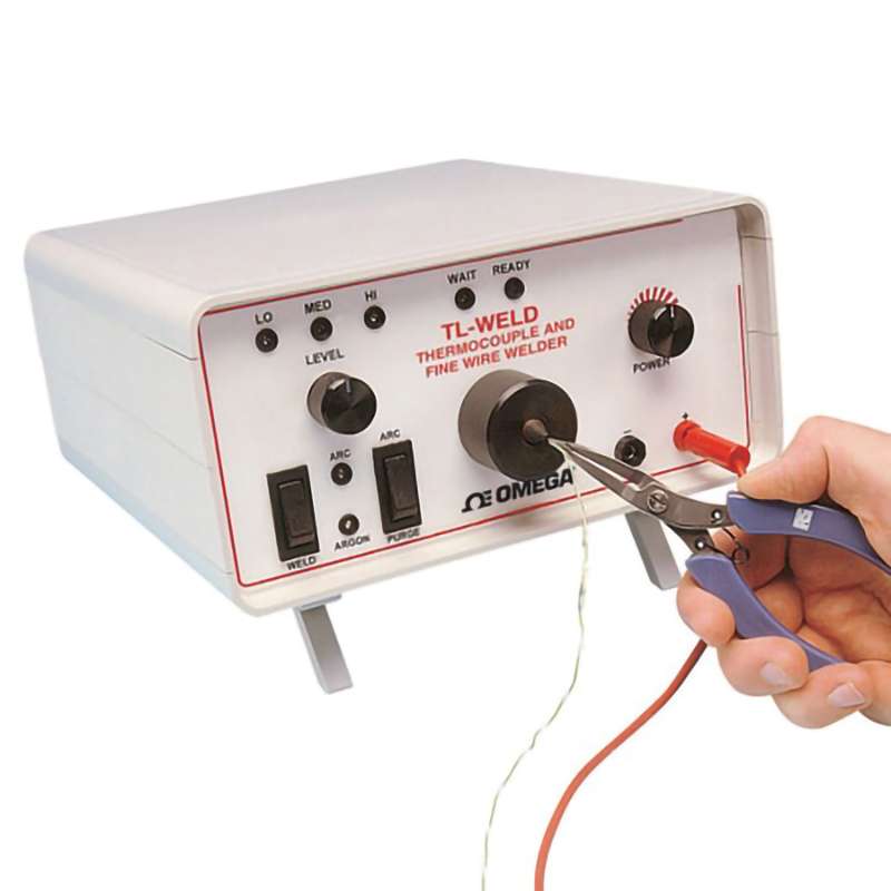Thermocouple & Fine Wire Welder, 18 AWG to 40 AWG, 0 Joules to 60 Joules, 5-10 Welds/Min, 4 kg/8.8 lbs, Wires up to 1.1 mm (0.043") Dia, 120/220 Vac Selectable, TL-WELD Series