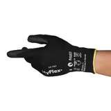 Gloves, Cut Protection Advanced, Nylon, Stainless Steel, Polyester, Tungsten, 2X, Black, 12 pair per dozen pack redirect to product page
