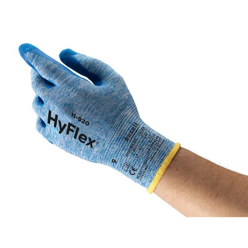 Oil Repellent Gloves, LG, Blue, 12 pair per dozen