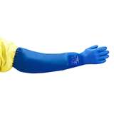 Gloves, Long-Sleeve PVC-Coated, AlphaTec, MD, Blue, 6 pair per bag redirect to product page