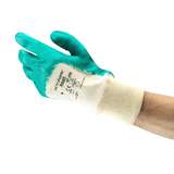 Gloves, Nitrile Coated, Light Weight, LG, Aqua, 12 pair per dozen redirect to product page