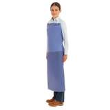 Apron, PVC, Adjustable, 8 mil, 3-Pc 28 in Ties, 33 in x 44 in, Blue, 12 per pack redirect to product page