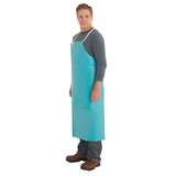 Apron, PVC, Adjustable, 18 mil, 48 in Ties, 33 in x 44 in, Green, 12 peR dozen redirect to product page
