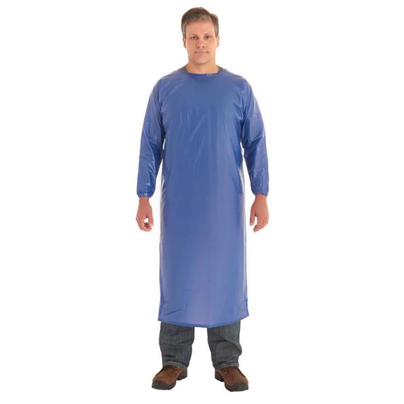 Apron, PVC, Coat, 8 mil, Vinyl, 2X, Blue