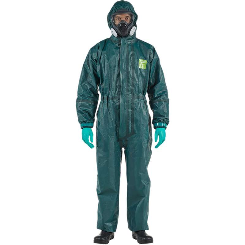 Coverall, 4000 Ultrasonically Welded & Taped, Model 111, Hooded, Green, 3X, 6 per cae