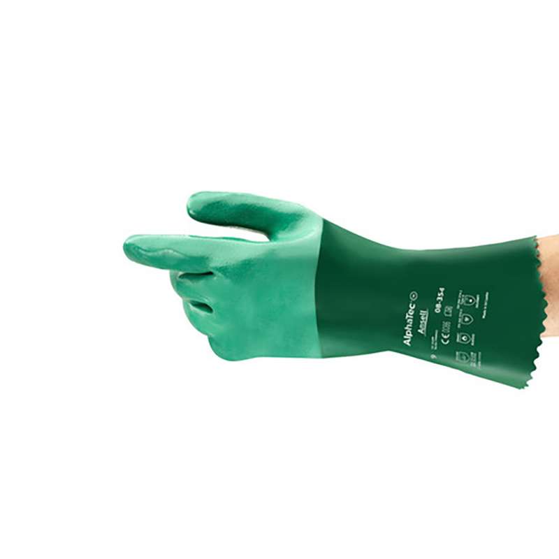 Gloves, Scorpio, Neoprene Dipped Gloves, Rough Finish, XL, Green, 12 pair per dozen